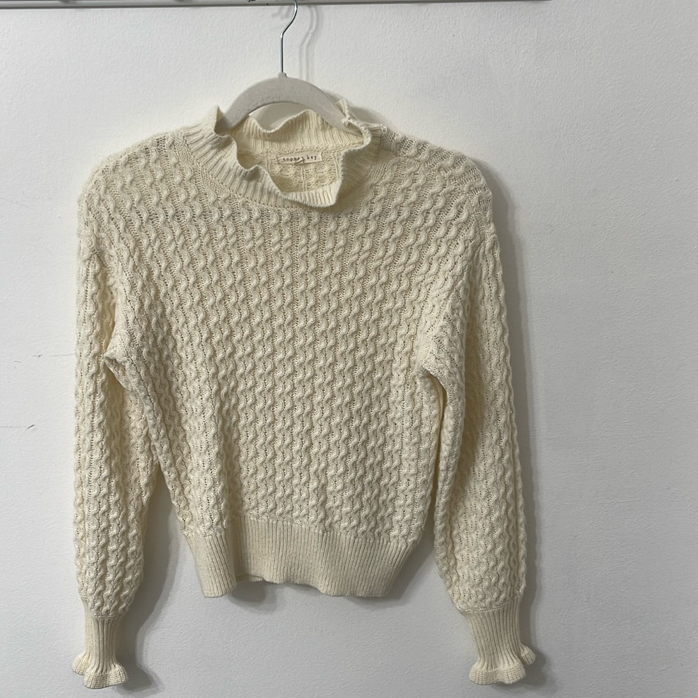 Cream knit sweater